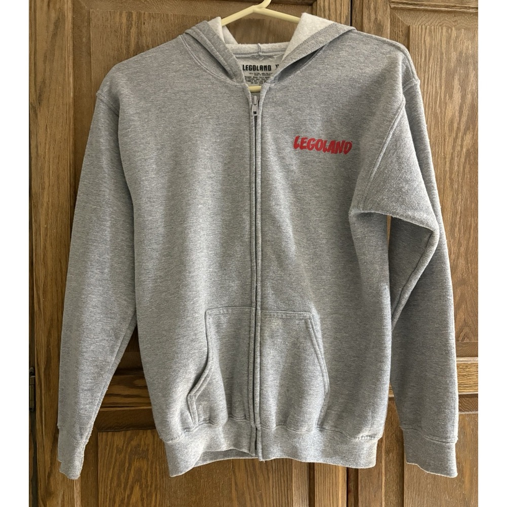 Rare LEGOland Zip Up Hoodie Pockets Youth Large Unisex Driving School Jacket - Picture 2 of 9